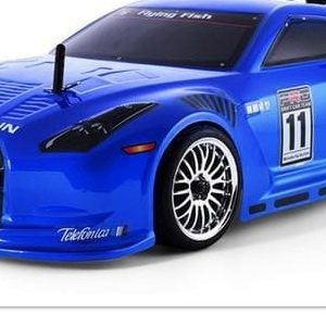 Voiture de piste RC thermique 1:10 bleue
